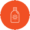 Using sunscreen icon