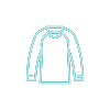 Wearing clothes that cover your body icon